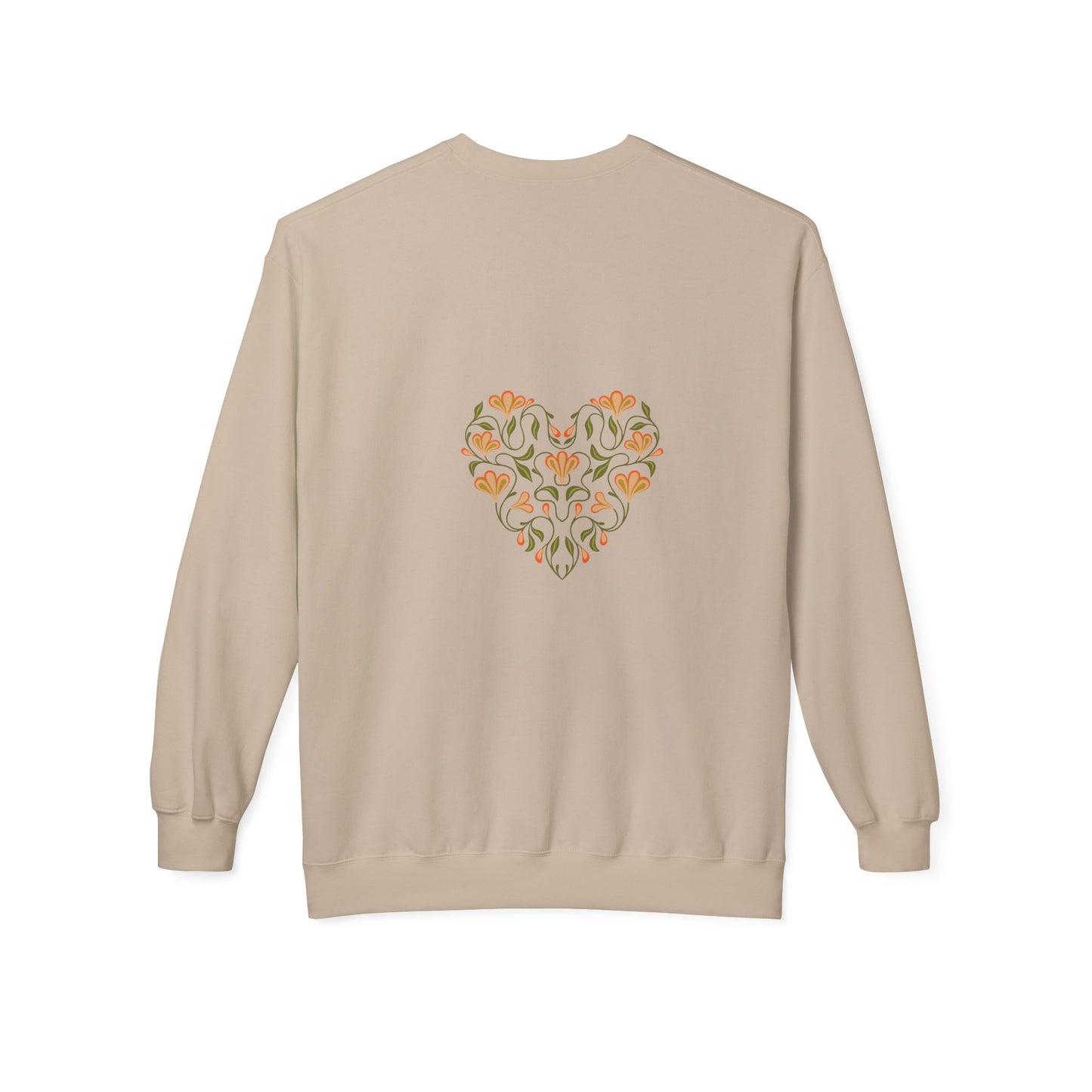 CALIFORNIA POPPY LOVE Fleece Crewneck Sweatshirt