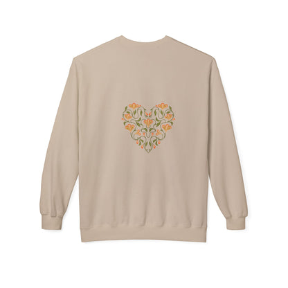 CALIFORNIA POPPY LOVE Fleece Crewneck Sweatshirt