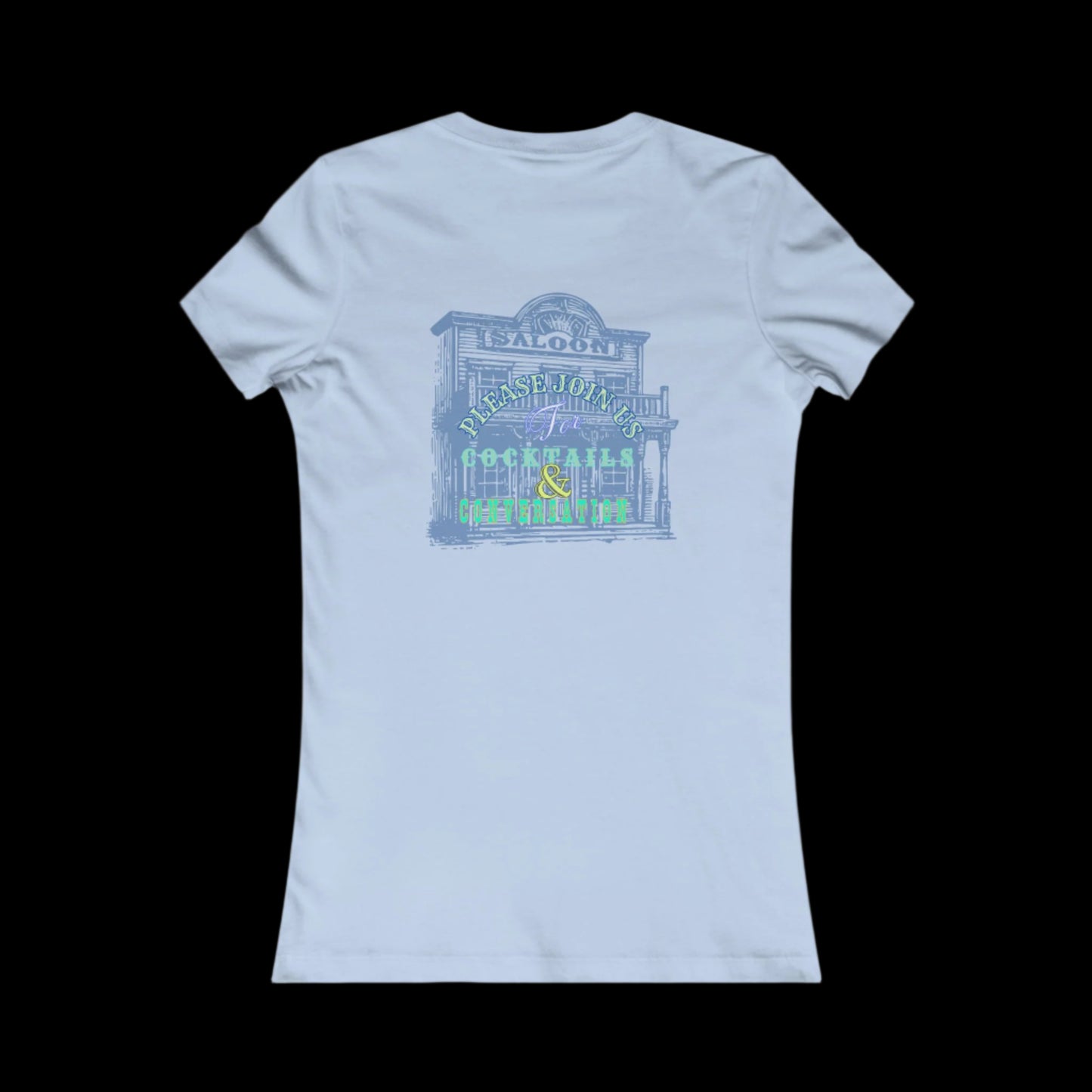 SALOON EMBLEM BLUE LADIES T-Shirt