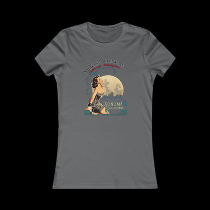 Moon Mountain" Cabernet Sauvignon Pinup" Women's Tee