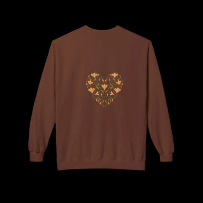 CALIFORNIA POPPY LOVE Fleece Crewneck Sweatshirt