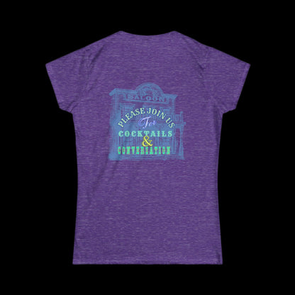 COCKTAILS AND CONVERSATION Jewel Tone Women's T-Shirt