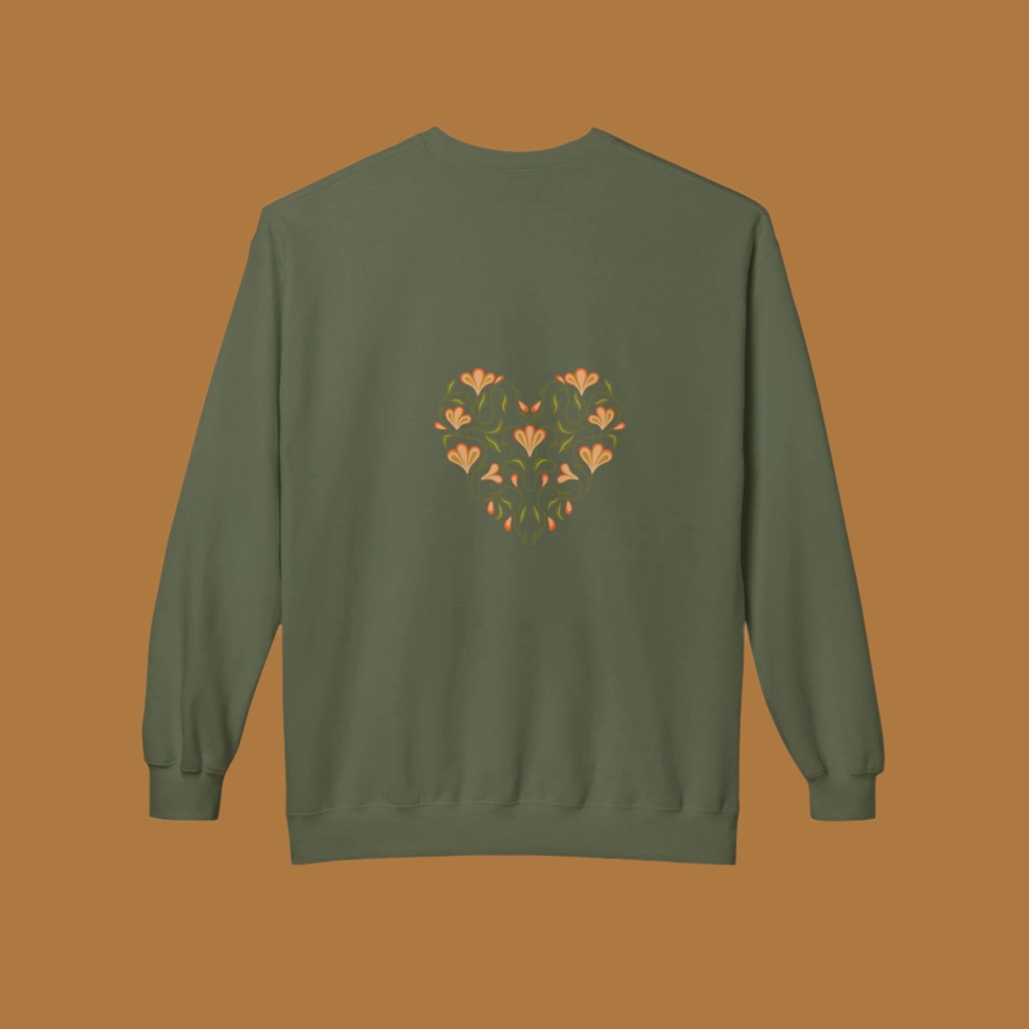 CALIFORNIA POPPY LOVE Fleece Crewneck Sweatshirt