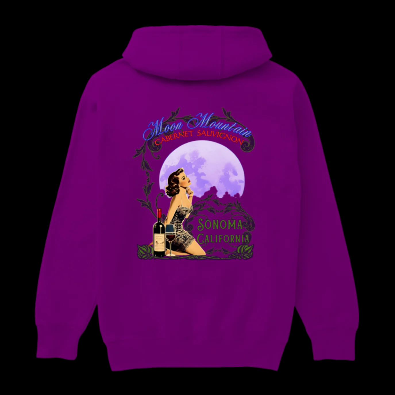 MOON MOUNTAIN CABERNET PINUP Hoodie