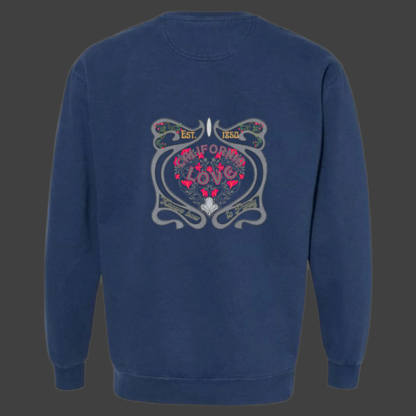 CALIFORNIA LOVE-PSYCHEDELIC Womens Premium Sweatshirt