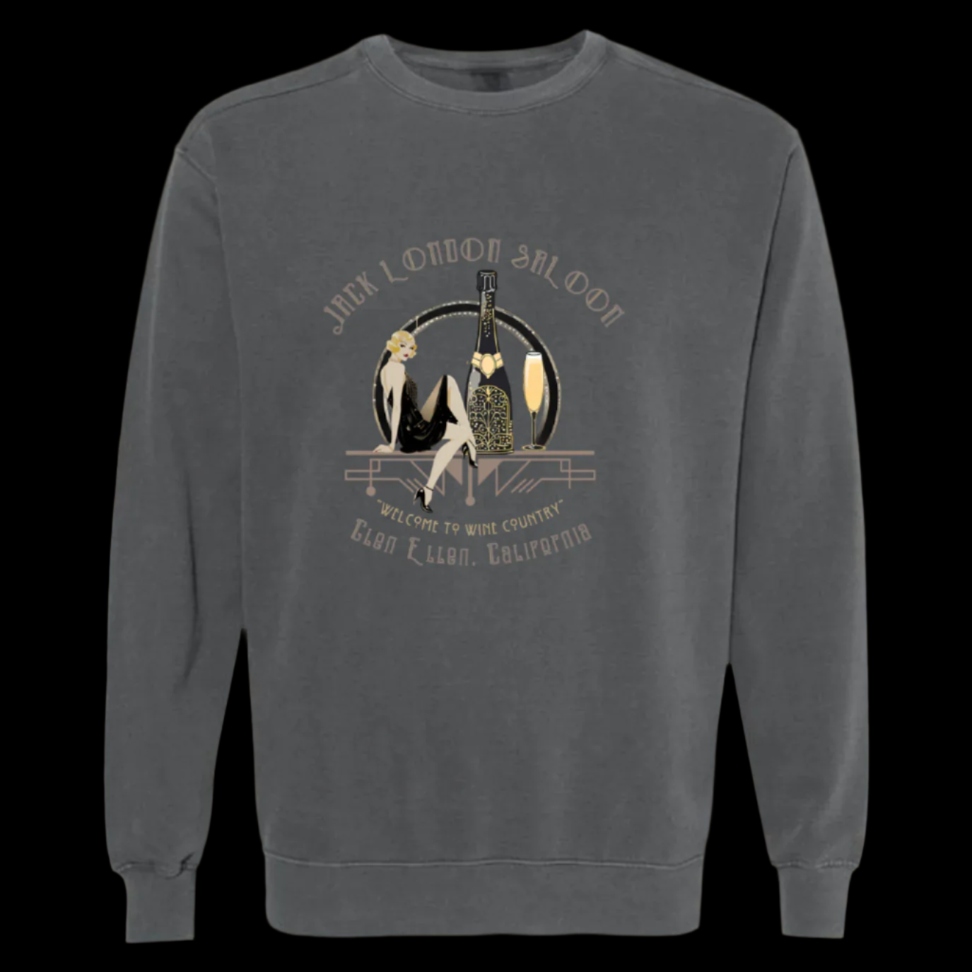 WINE COUNTRY BUBBLES Womens Premium Sweatshirt