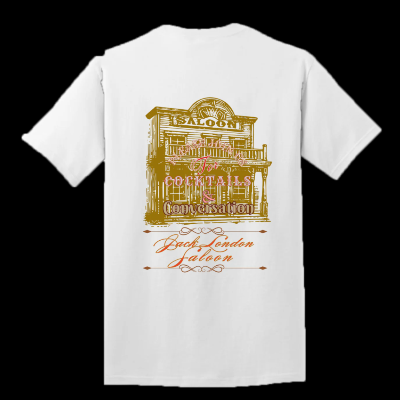 SALOON COCKTAILS AND CONVERSATION Mens T-Shirt