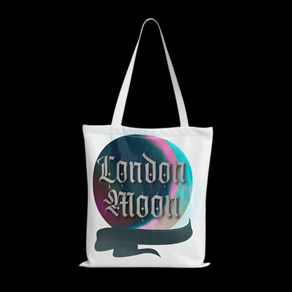 London Moon Logo Natural Canvas Tote Bag