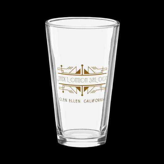 Jack London Saloon  Art Deco Logo Pint glass